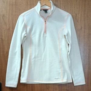 2/$20 Eddie Bauer Fleece Quarter-Zip Sweatshirt S